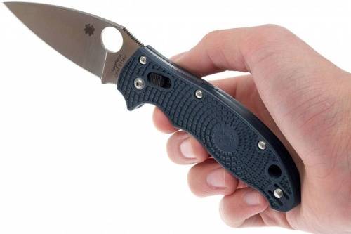 5891 Spyderco Manix 2 Lightweight Dark Blue 101PDBL2 фото 9