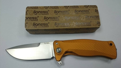 Складной нож Lion Steel SR11A OS ORANGE фото 3