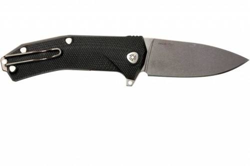 5891 Lion Steel KUR BK G10 Black Flipper фото 11