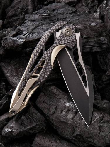 5891 WE Knife Arrakis Champagne carbon фото 6