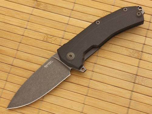 5891 Lion Steel KUR BBK G10 Black Flipper фото 11