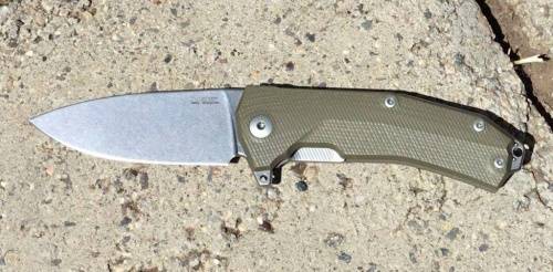 5891 Lion Steel KUR GR G10 Green Flipper фото 18