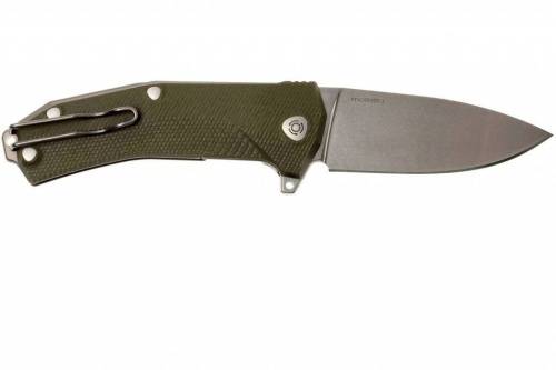 5891 Lion Steel KUR GR G10 Green Flipper фото 15