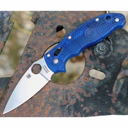 5891 Spyderco Manix 2 Lightweight Blue 101PBL2 фото 8