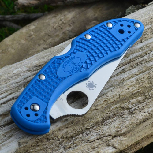 Складной нож Spyderco Delica 4 Flat Ground - 11FPBL фото 10 Складной нож Spyderco Delica 4 Flat Ground - 11FPBL фото 10
