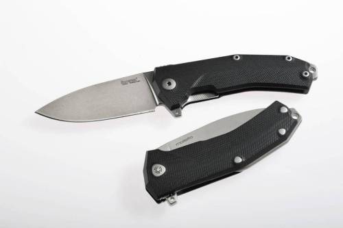 5891 Lion Steel KUR BK G10 Black Flipper фото 9