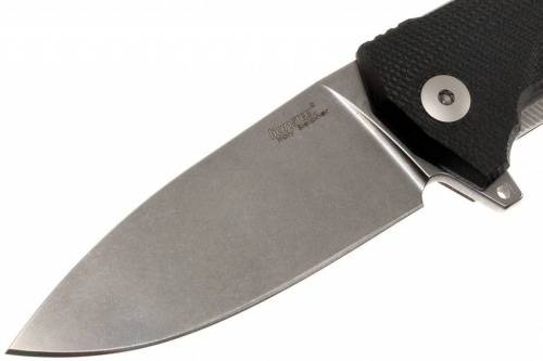 5891 Lion Steel KUR BK G10 Black Flipper фото 12