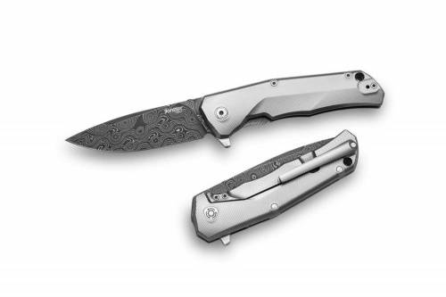 5891 Lion Steel T.R.E. Damascus RAINDROP фото 3